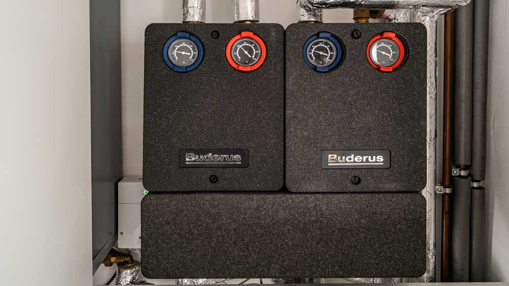 Heizkreisverteiler close up