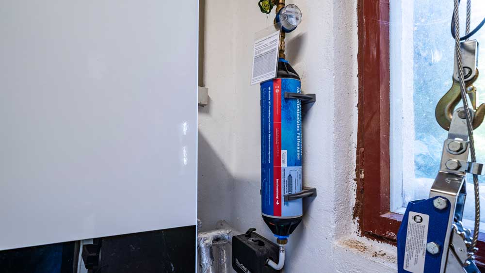 Wasseraufbereitungspatrone für das Heizungswasser