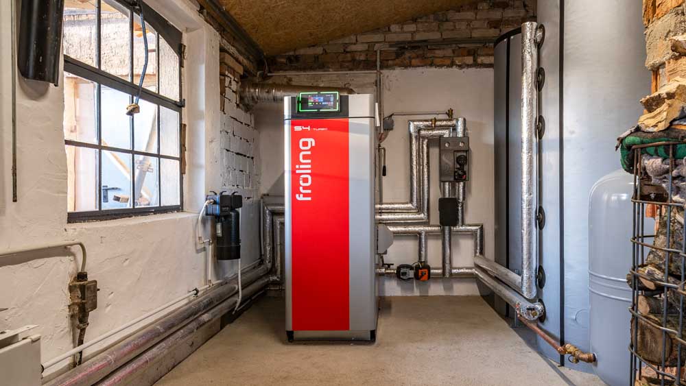 Holzscheitkessel von Fröling